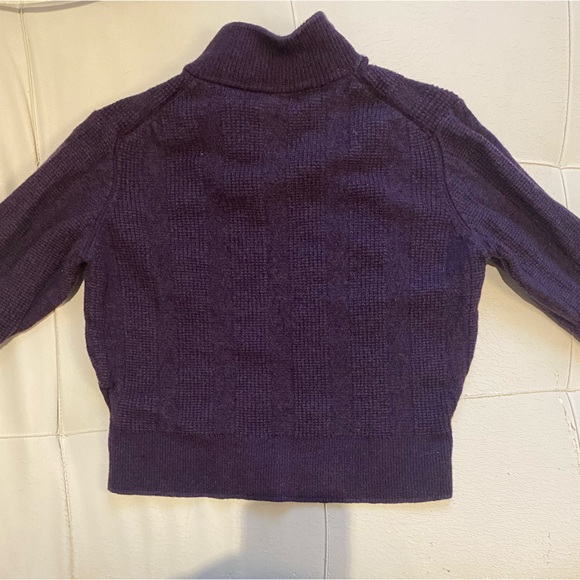 Robert Talbott 100% Extra Fine Merino Wool Cropped sweater - Picture 3 of 4